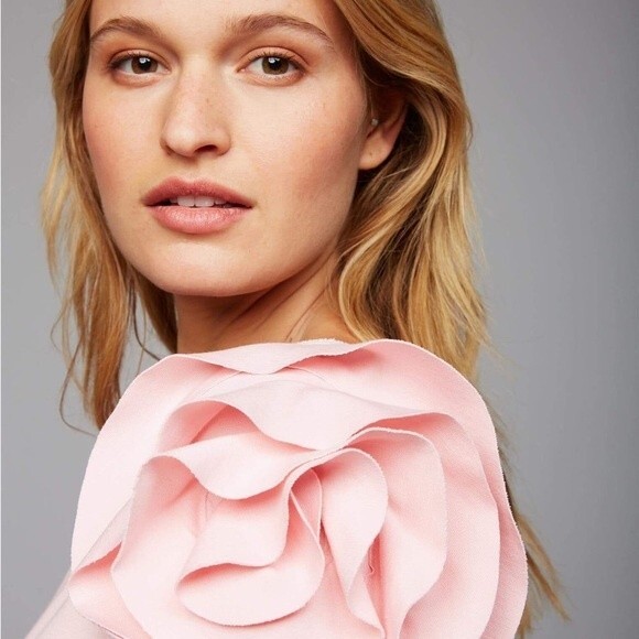 Pietro Brunelli Capri Pink Designer Maternity Dress - Size L - Picture 3 of 7